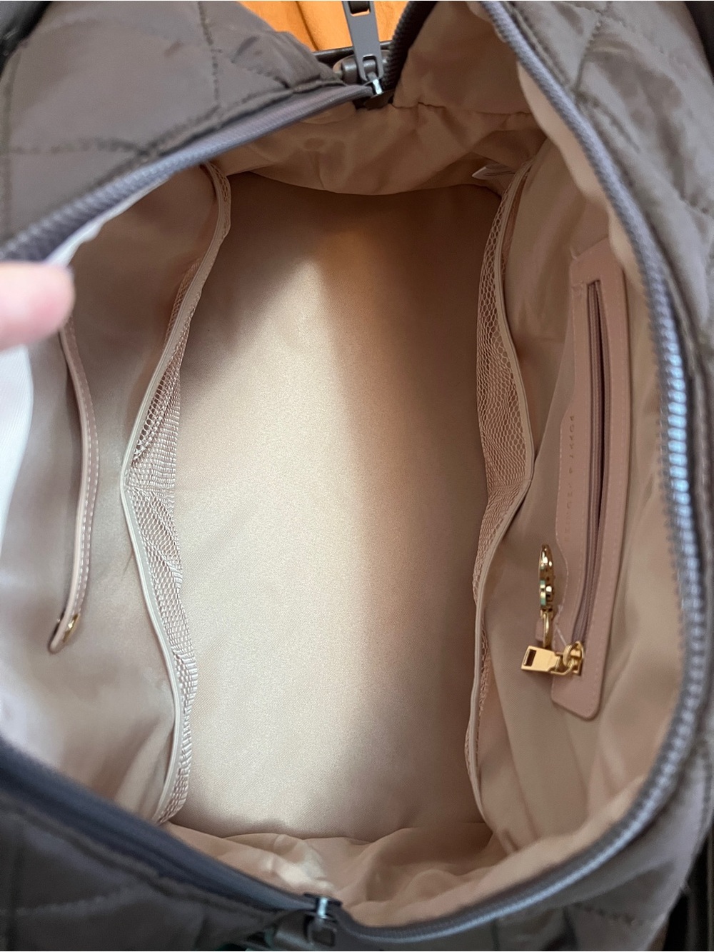 Poppy & Peonies Quilted Voyager Weekender Travel Bag Gym Carry-On in Espresso - Picture 8 of 15